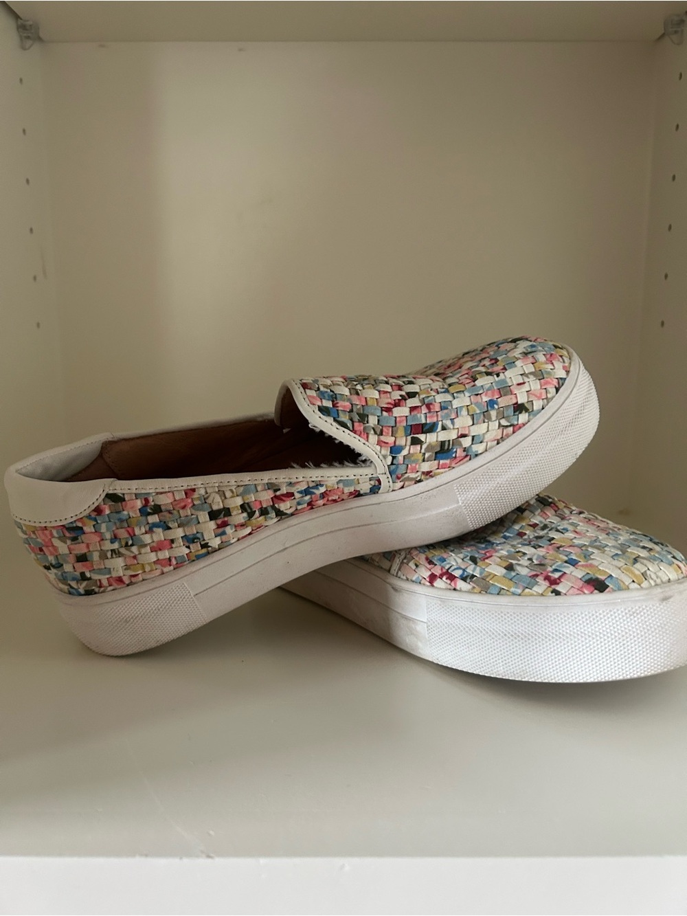 Caslon Alden Woven Multicolor Slip-On Sneakers